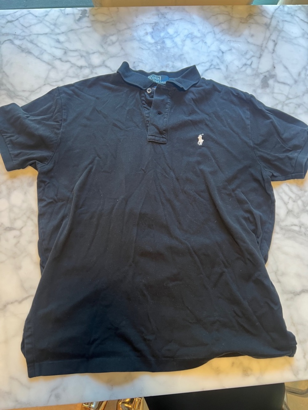 Ralph Lauren Men’s Navy Polo with White Pony